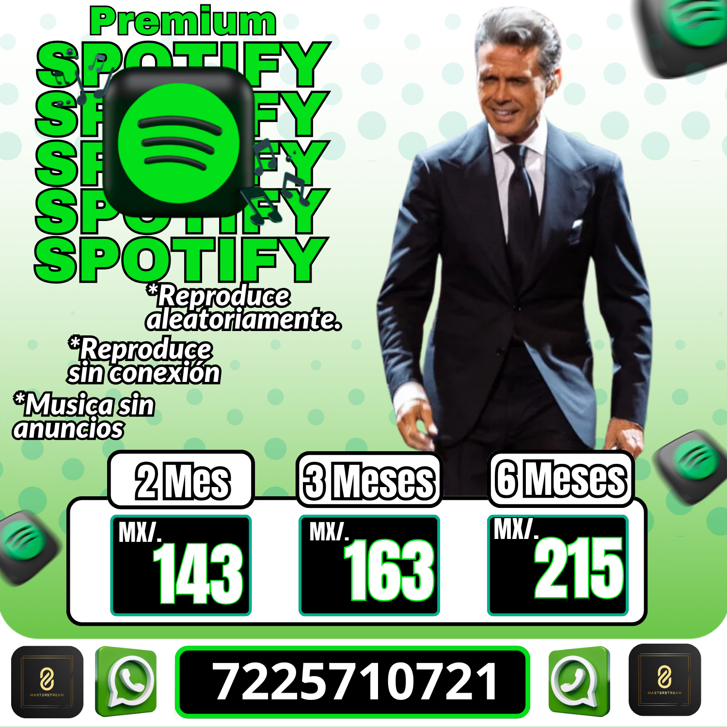 Spotify Premium a un precio exclusivo y unico