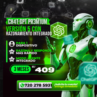 ChatGPT Premium 3 meses precio exclusivo con MasterStream