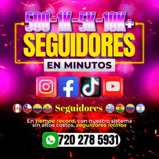 Precios Seguidores Redes Sociales con MasterStream