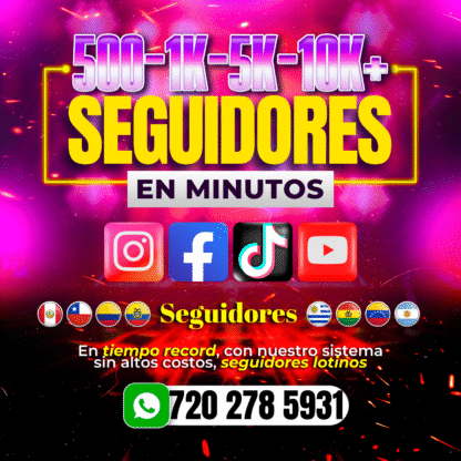 Precios Seguidores Redes Sociales con MasterStream