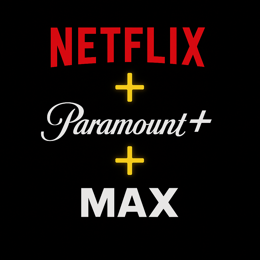 Disfruta el máximo nivel de entretenimiento con Netflix + Paramount+ + HBO Max, una combinación perfecta para no quedarte sin nada que ver.